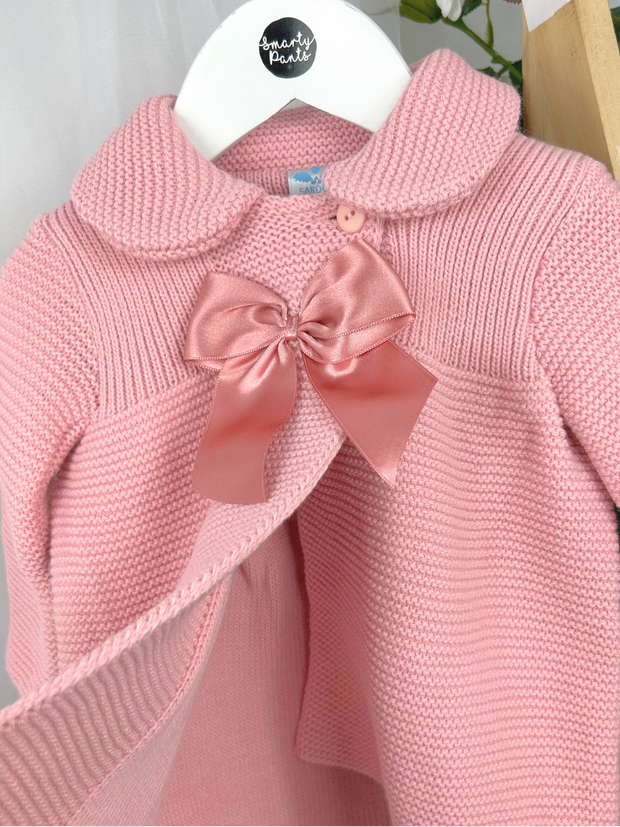 Baby Girls Pink Knitted Coat & Hat Set (3M - 3Y)