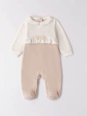 iDo Baby Girl Neutral Babygrow With Flower Detail