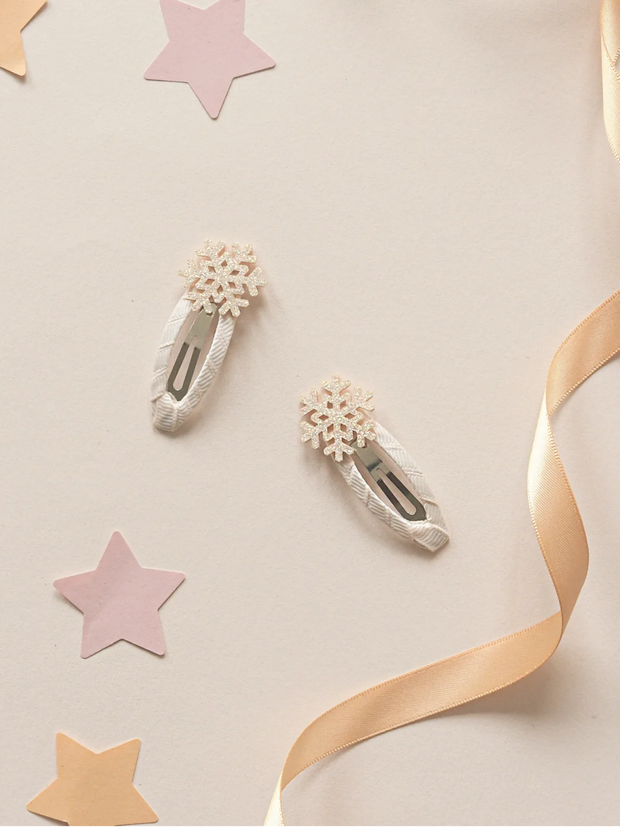 Rockahula Shimmer Snowflake Clips