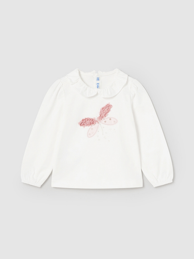 Mayoral Toddler Girl Long Sleeve Dragonfly Top