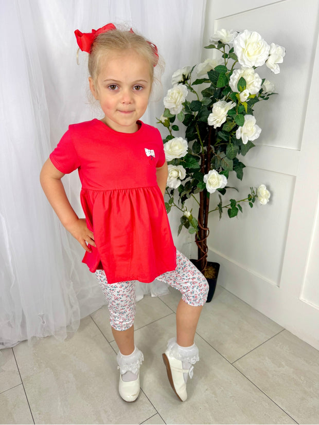 EMC Girls Cherry Red Legging Set