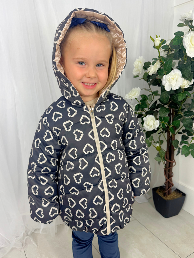 Mayoral Toddler Girl Reversible Heart Jacket (12M-4Y)