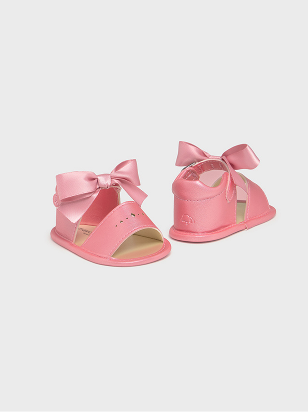 Mayoral Baby Pink Sandals With Bows - Sakura