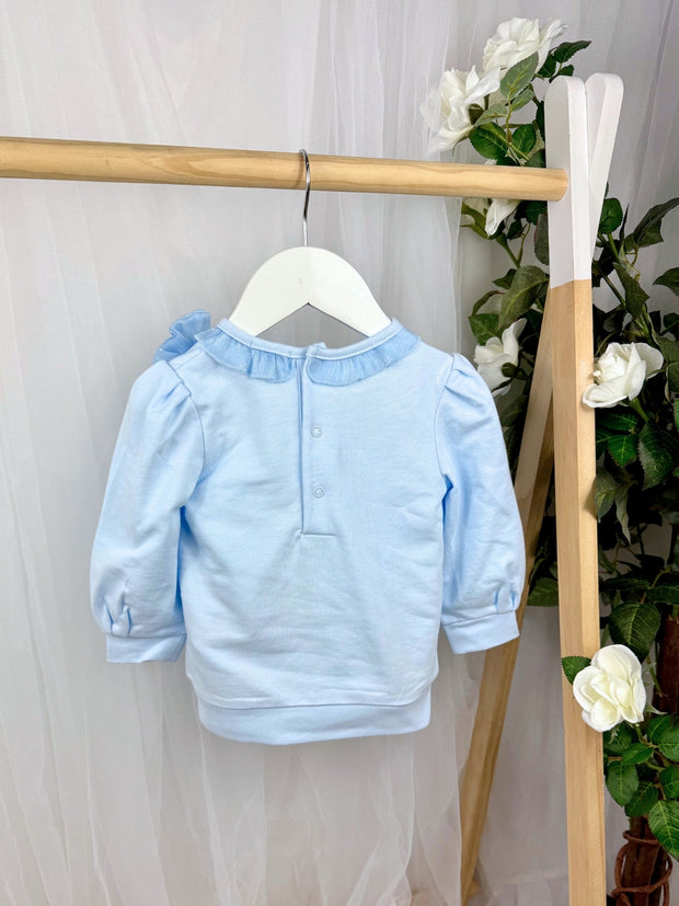 Mintini Girls Blue Diamante Tracksuit (12M - 2Y)