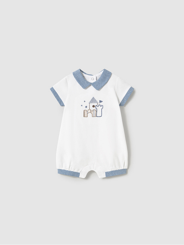 Mayoral Baby Boy Sandcastle Romper - 2 Colours