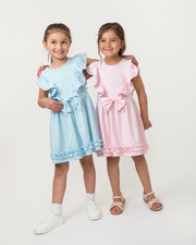 Caramelo Girls Pink Ruffle Dress