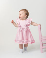 Caramelo Girls Pink Ruffle Dress