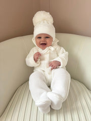 Super Pom Cable Knit Hat - 3 Colours