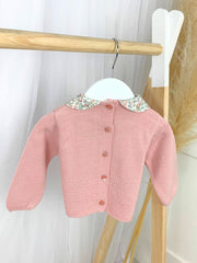 Baby Girl Knitted Top & Floral Bloomer Set