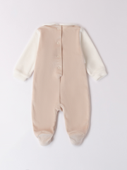 iDo Baby Girl Neutral Babygrow With Flower Detail