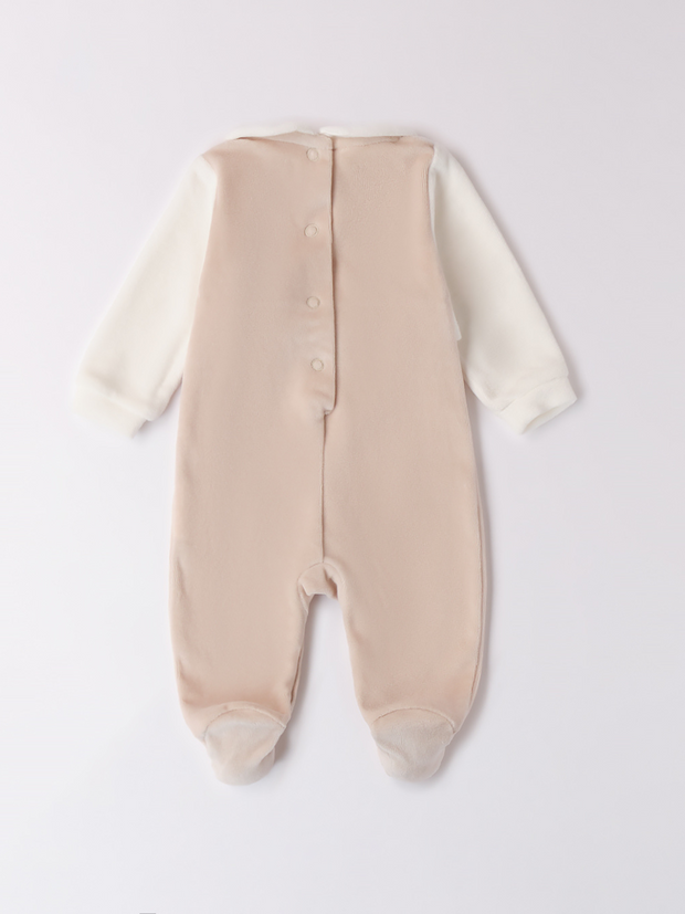 iDo Baby Girl Neutral Babygrow With Flower Detail