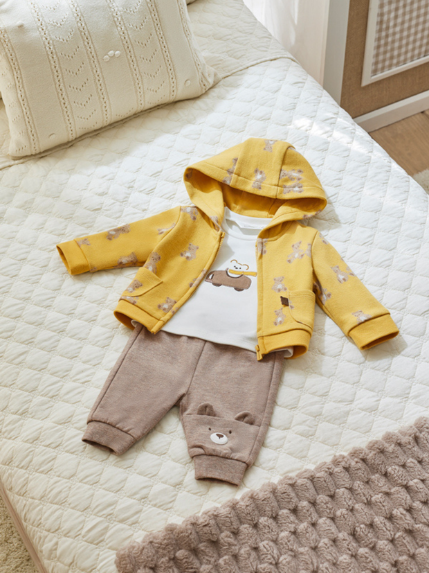 Mayoral Baby Boy Teddy Print 3 Piece Tracksuit - 2 Colours