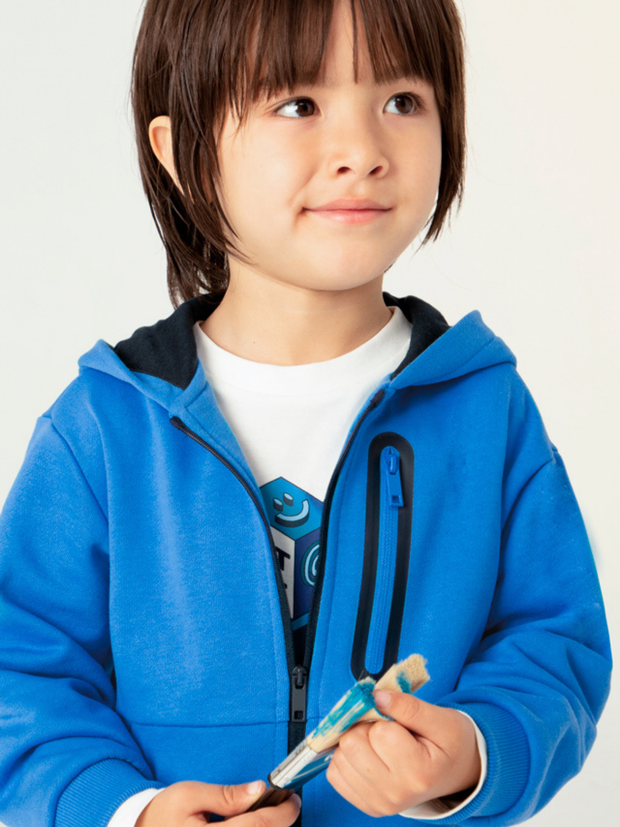 Mayoral Junior Boy Blue Zipped Hoody