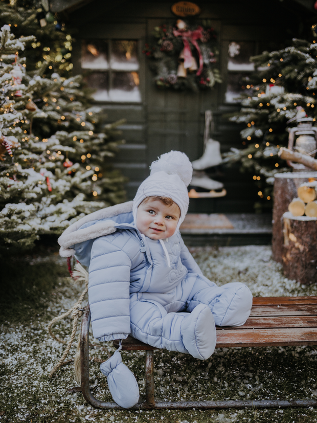 Mayoral Baby Boy Blue Teddy Snowsuit