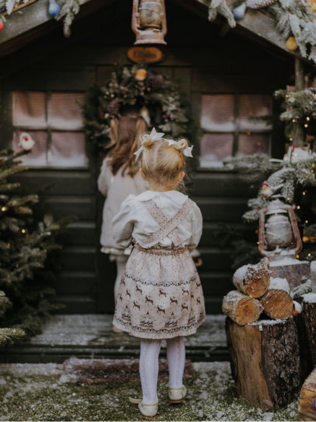 Pex Girls Carousel Pinafore Dress & Bloomers 0M-2Y