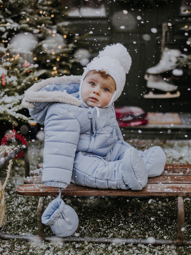 Mayoral Baby Boy Blue Teddy Snowsuit