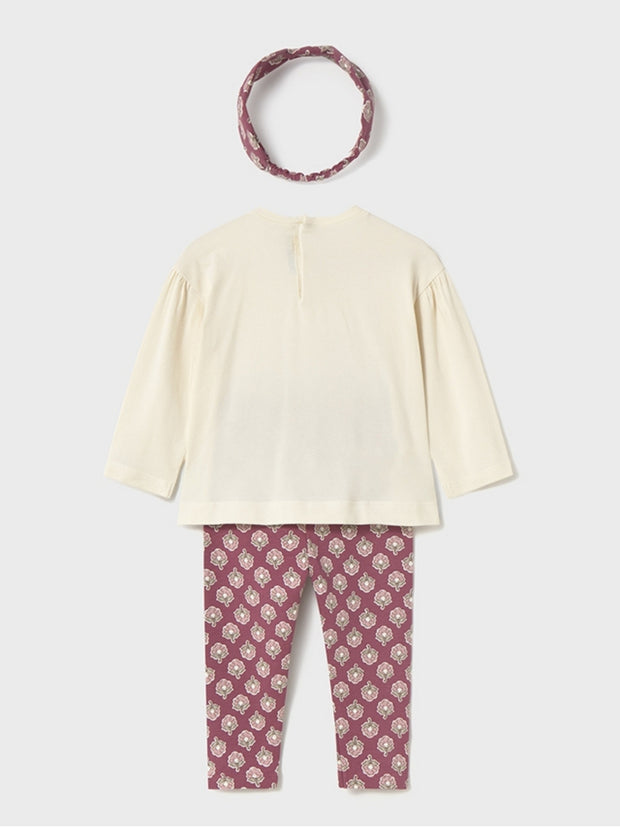 Mayoral Toddler Girl Cream & Red Floral Outfit Set (12M-4Y)