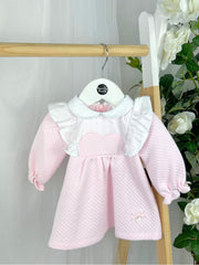 Deolinda Girls Pink Heart Dress (3M-4Y)