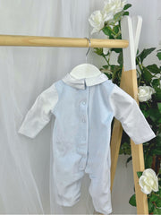 Deolinda Boys 'Magic' Blue Dungaree Babygrow (1M-12M)