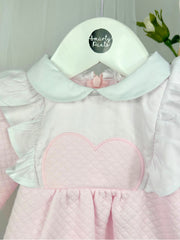 Deolinda Girls Pink Heart Dress (3M-4Y)