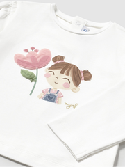 Mayoral Toddler Girl & Flower Top