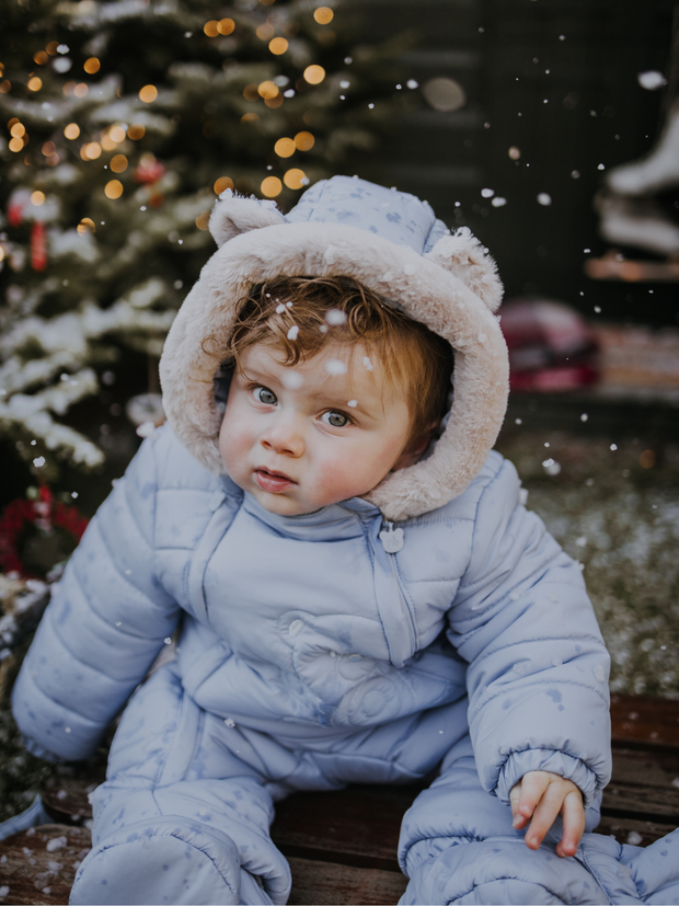 Mayoral Baby Boy Blue Teddy Snowsuit