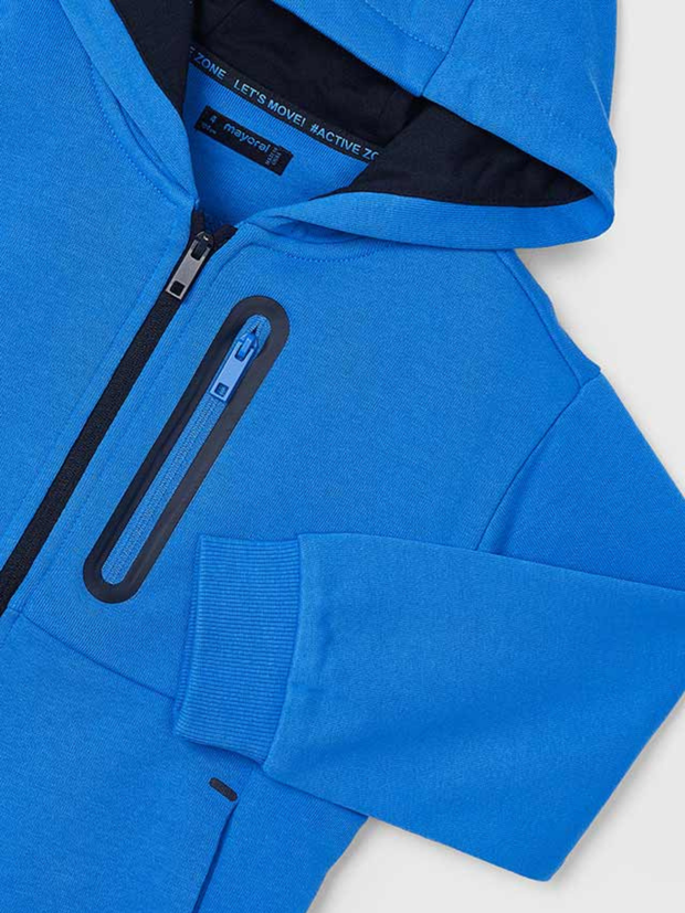 Mayoral Junior Boy Blue Zipped Hoody