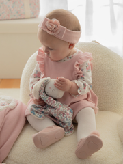 Mayoral Baby Girl Pink Floral Pinafore Outfit Set