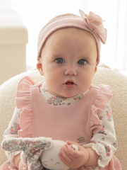 Mayoral Baby Girl Pink Floral Pinafore Outfit Set