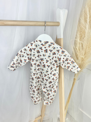 Unisex Teddy Print Babygrow