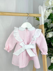 Deolinda Girls Pink Heart Dress (3M-4Y)