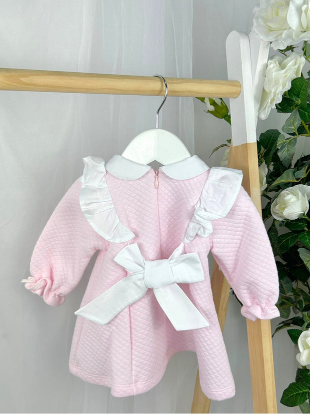 Deolinda Girls Pink Heart Dress (3M-4Y)