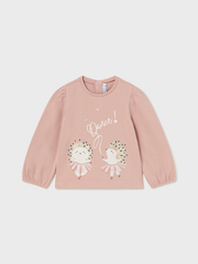 Mayoral Toddler Girl Dancing Hedgehogs Top