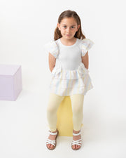 Caramelo Girls Pastel Rainbow Legging Set