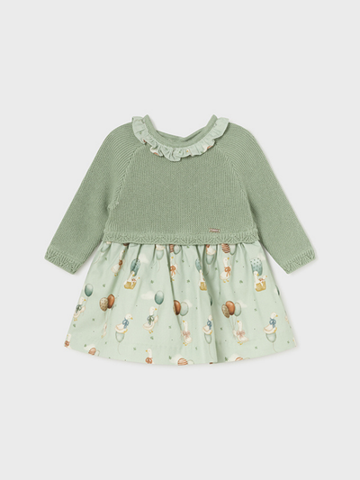 Mayoral Baby Girl Green Knit Dress