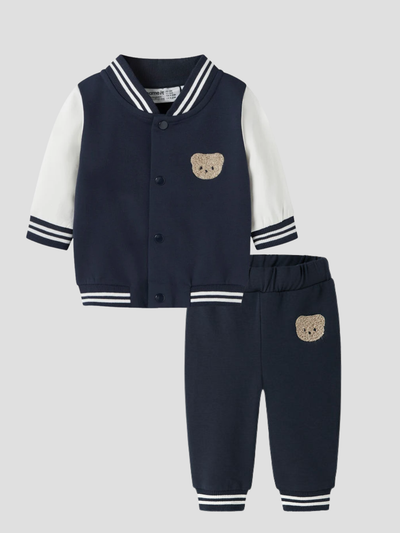 Name It Baby Boy Navy Bear Outfit Set (1M-18M)