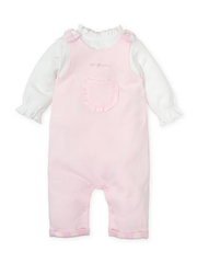 Tutto Piccolo Baby Girl Dungaree Romper With Check Bows