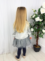 Mayoral Toddler Girl Grey Star Jumper Dress (12M-4Y)