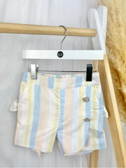 Caramelo Girls Pastel Rainbow Shorts Set