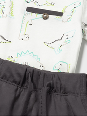 Mayoral Toddler Boy 3 Piece Dino Shorts Set