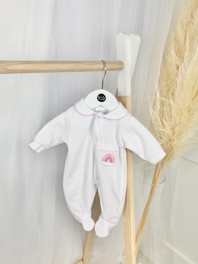 Jemima Pink Rainbow Babygrow