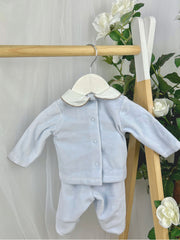 Deolinda Boy 'Teddy' Blue 2 Piece Set (0M-9M)
