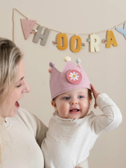 Little Dutch Birthday Crown With Numbers - Pink