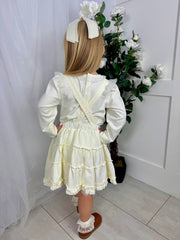 Mintini Girls Ivory Pearl Pinafore (12M - 5Y)
