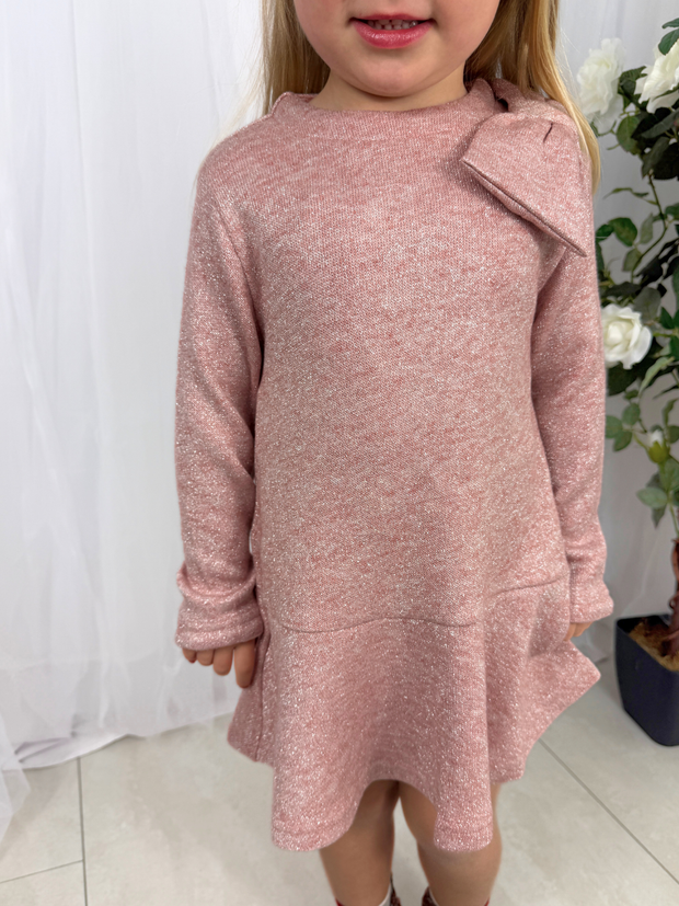 Mayoral Junior Girl Pink Knitted Dress (3Y-8Y)