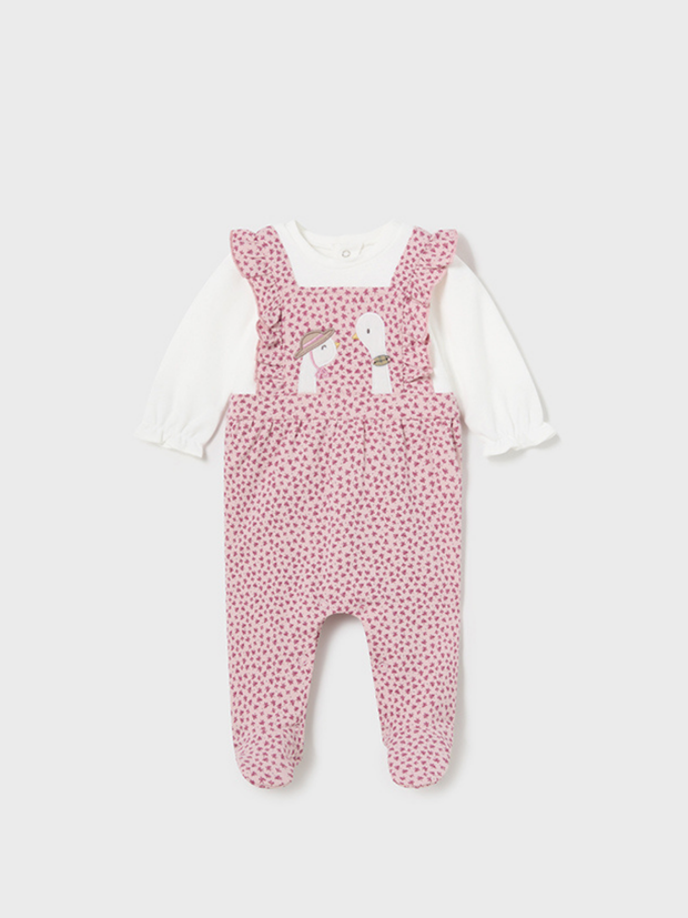 Mayoral Baby Girl Duck Dungaree Outfit - 2 Colours