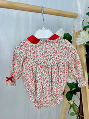 Deolinda Girls 'Sarah' Red Romper (3M-24M)
