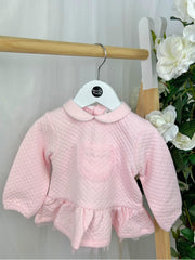 Tutto Piccolo Toddler Girl Pink Padded Jumper & Legging Set (12M-4Y)
