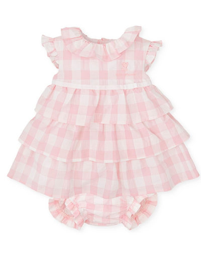 Tutto Piccolo Toddler Girl Check Dress & Bloomers