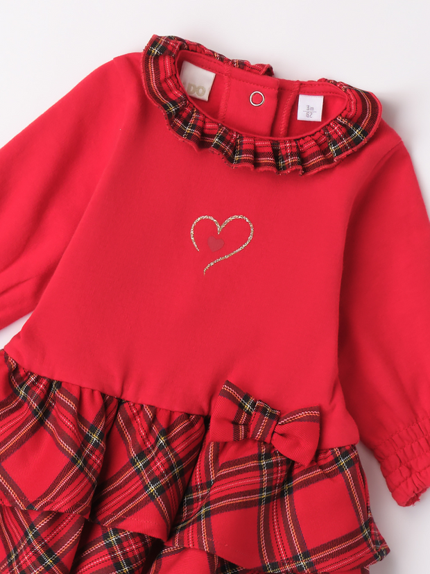 iDo Baby Girl Red Tartan Dress